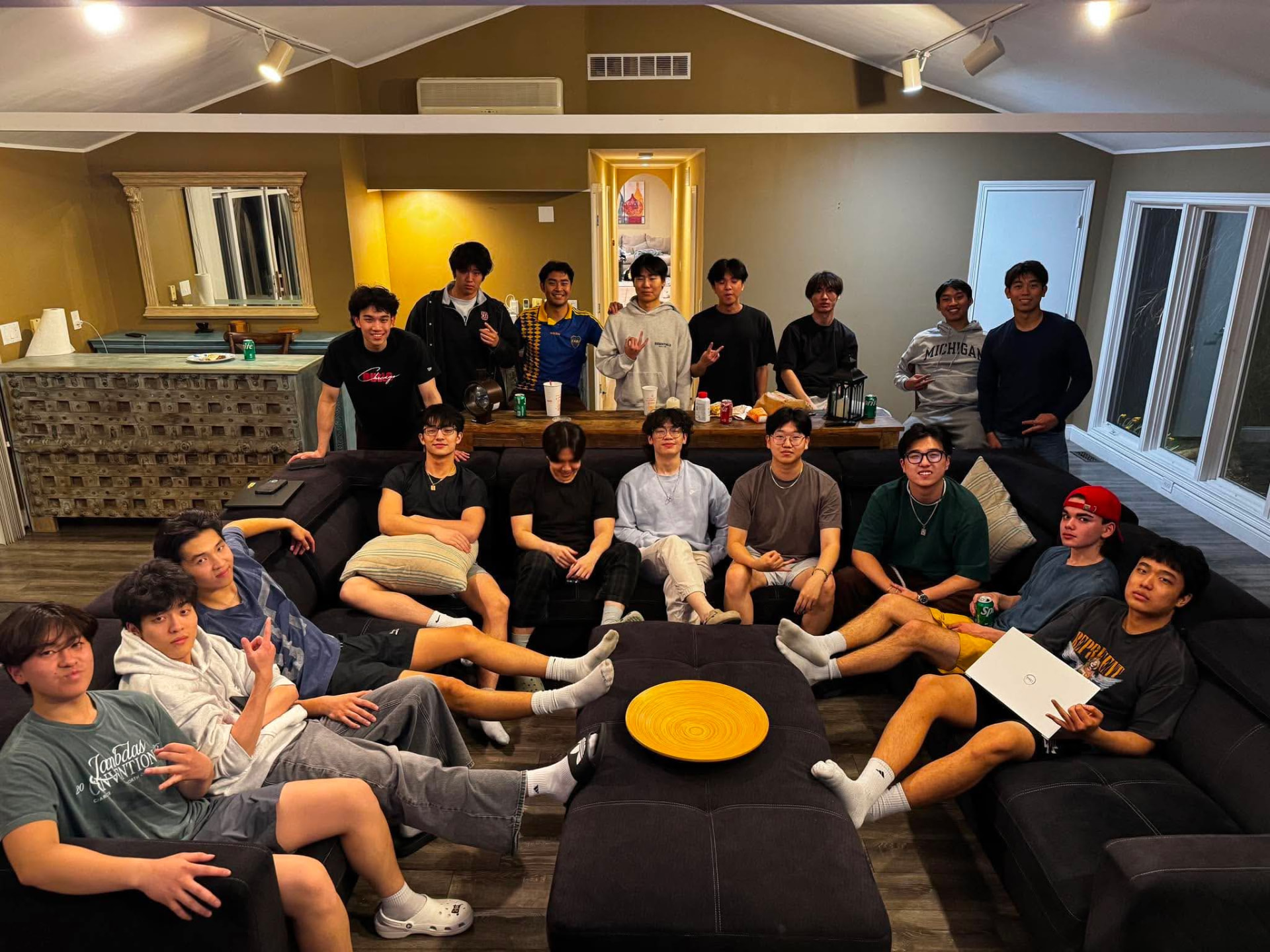 Xi Chapter brothers spending time together during a chapter gathering.